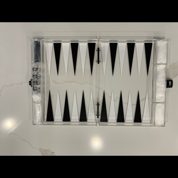 Acrylic backgammon - Picture 2 of 4